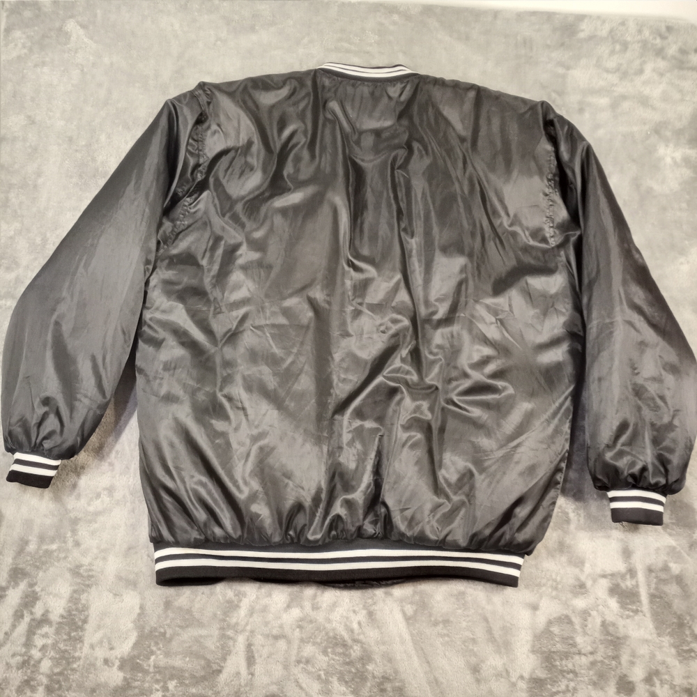 Vintage Jon Lauren Apparel Mens New York Black Varsity Jacket Large - Picture 9 of 16